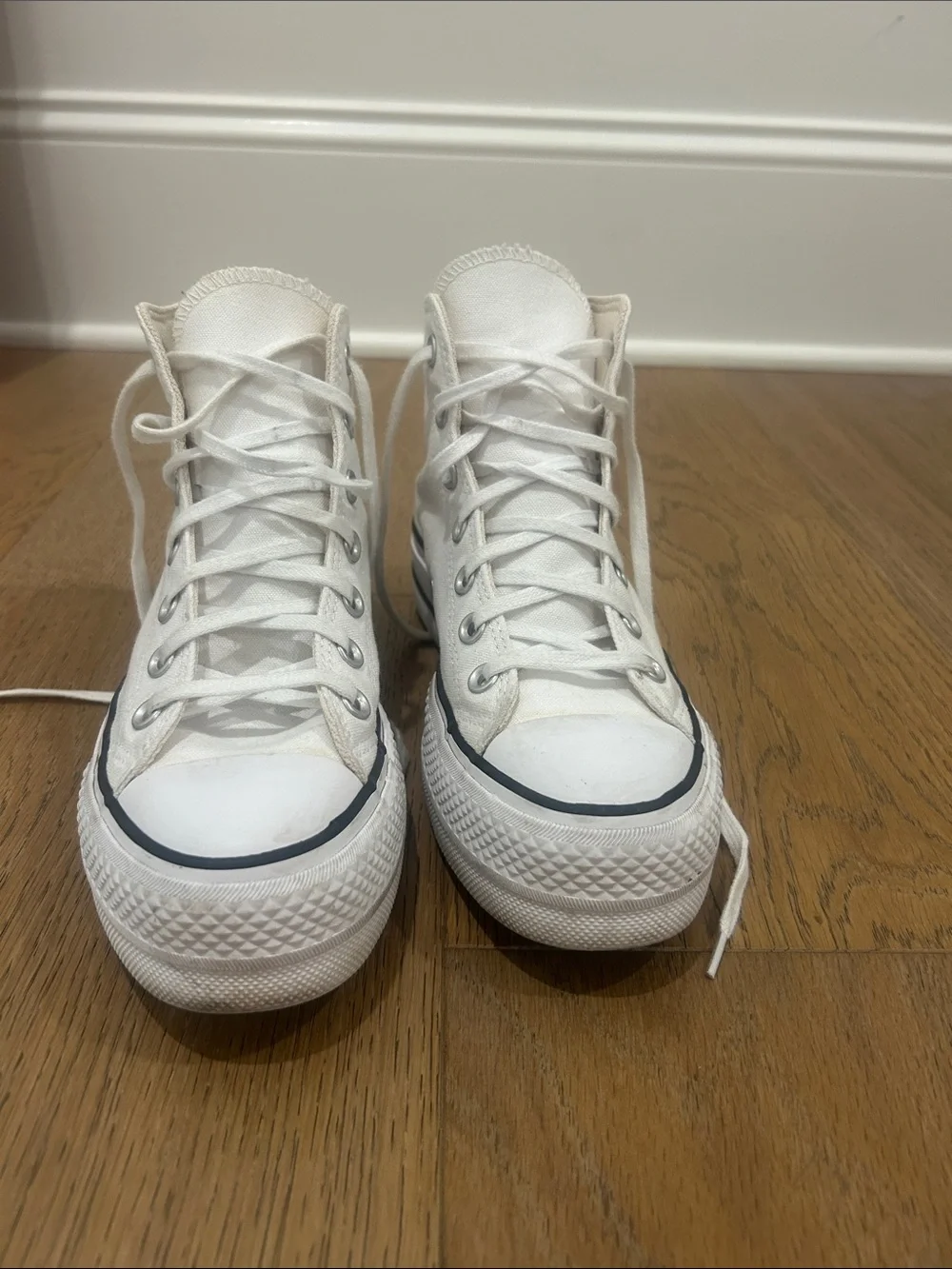 Converse White High-Top Kids Sneakers